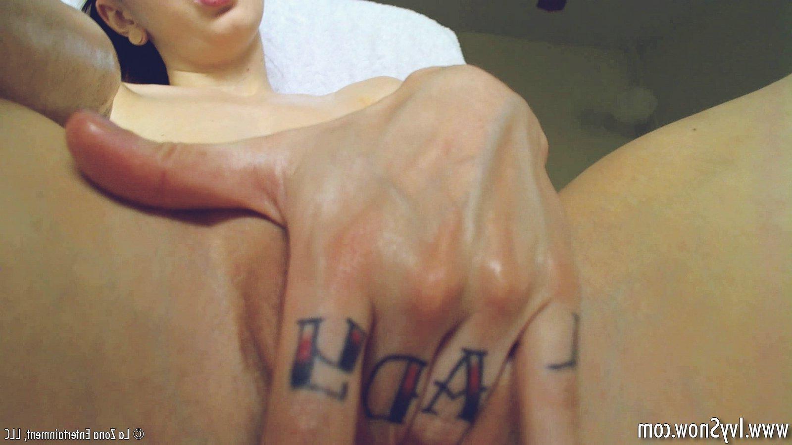 15P Ivy Snow does a sexy dance while pouring baby oil on her body on her webcam