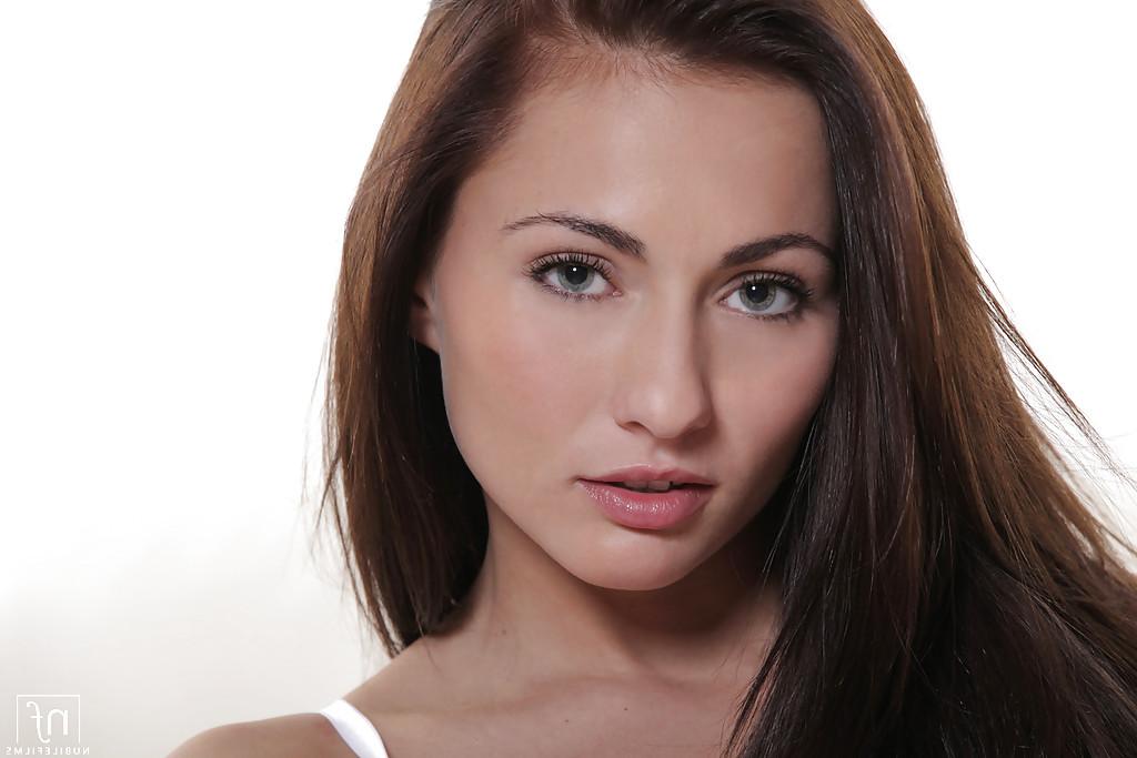 16P Busty teen cutie Michaela Isizzu exposing her big all natural boobs