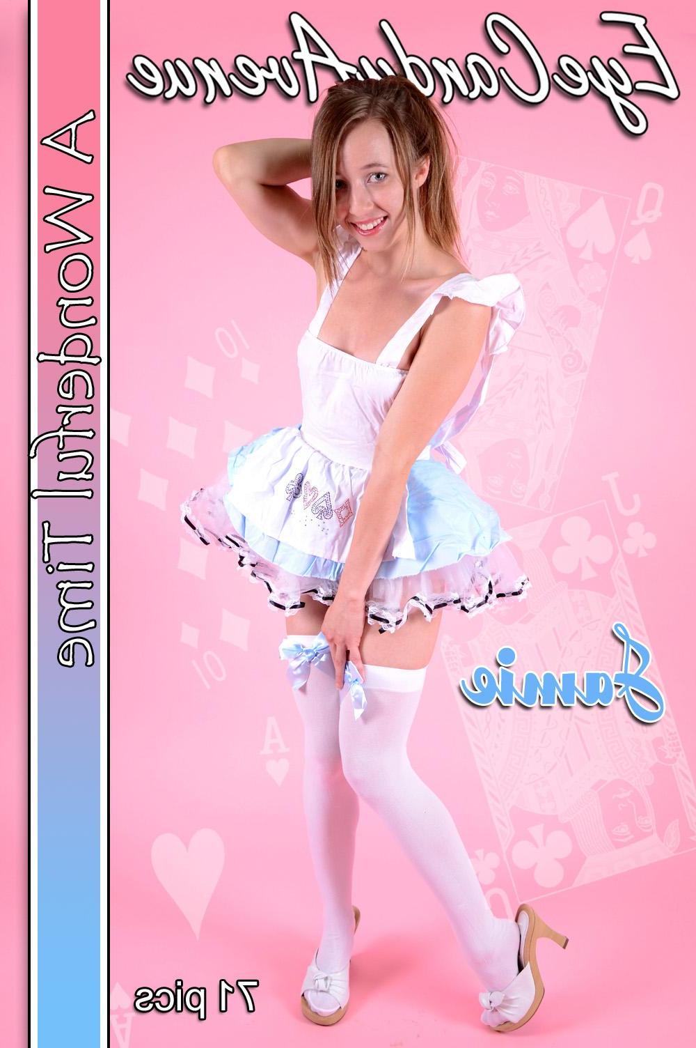 16P Teen hottie Jamie plays dress up as a sexy Alice