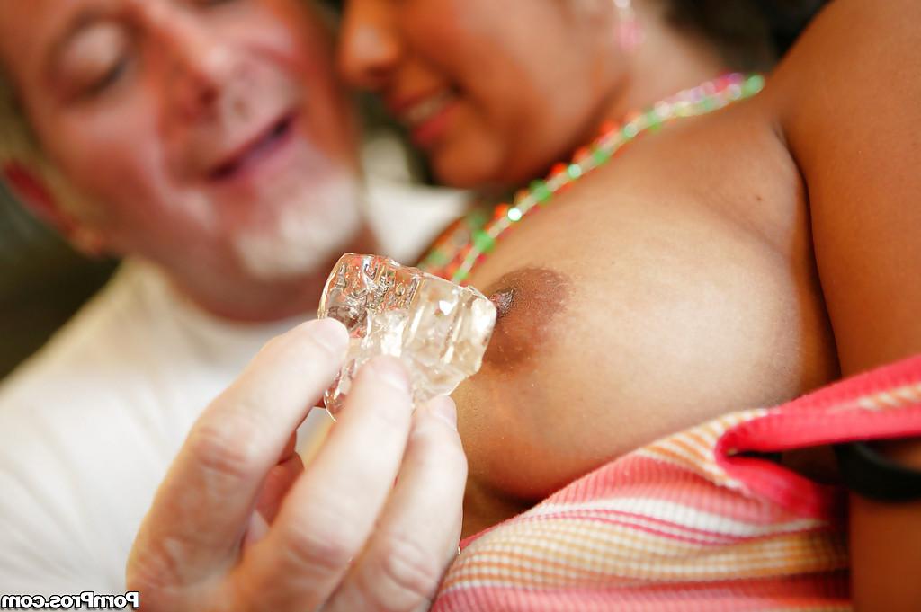 16P Latina teen Ruby Reyes with tiny tits gets her cunt eaten by an oldman