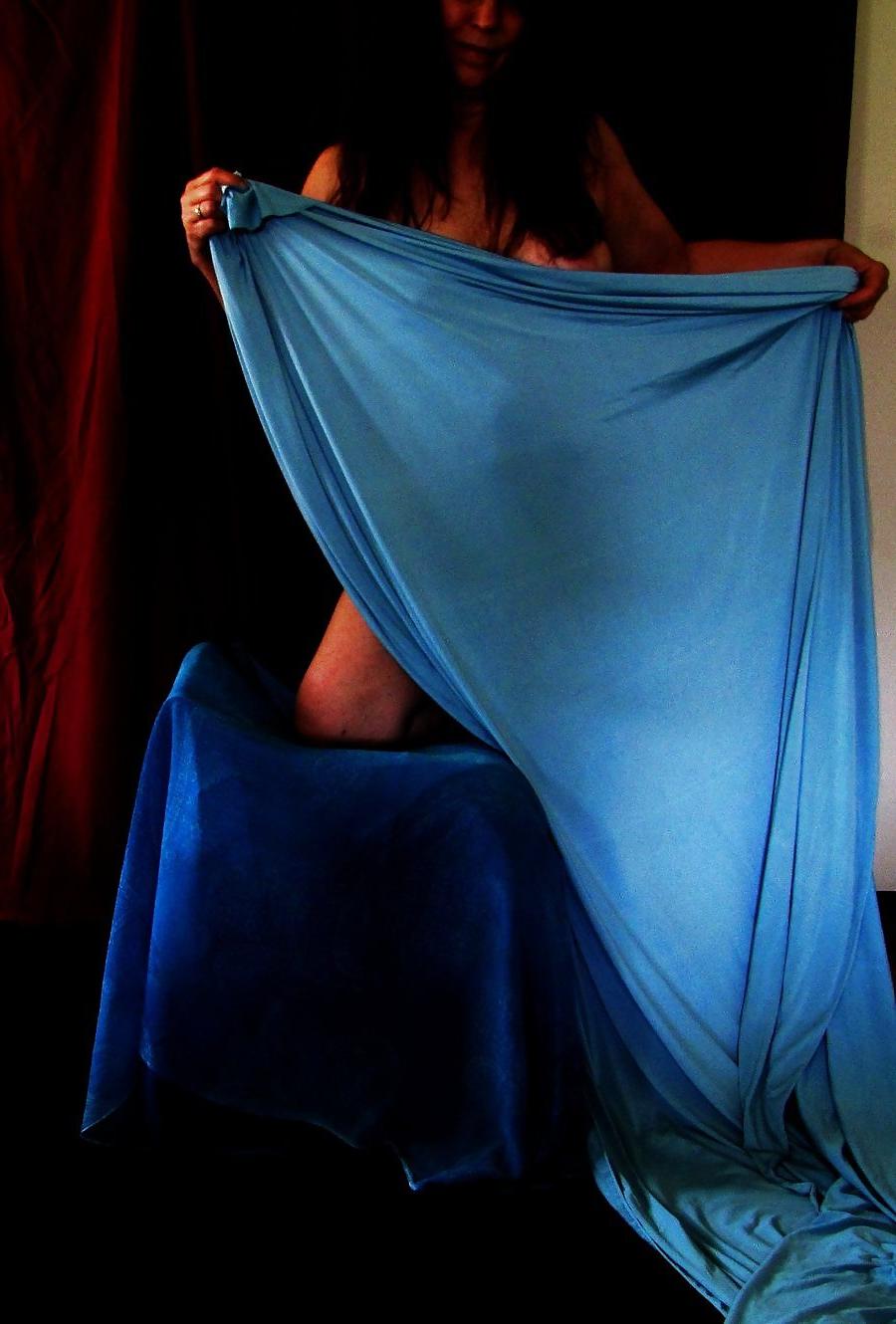8P Blue sheet Tease