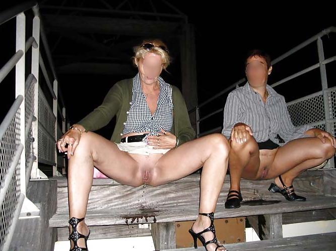 25P Horny blonde french wife posing wth gf on dif places