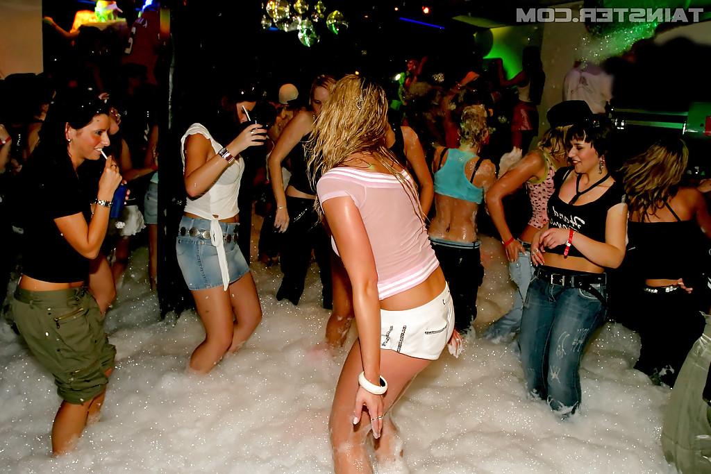 16P Saucy ladies have some dirty fun at the european foam party