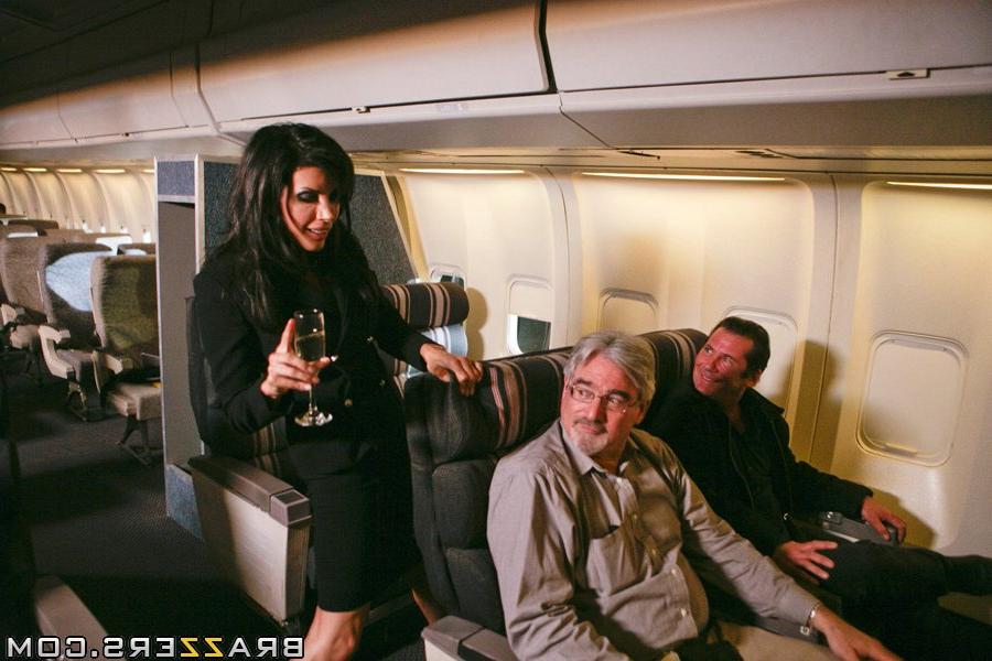 16P Busty MILF Shay Sights enjoys getting fucked on a plane