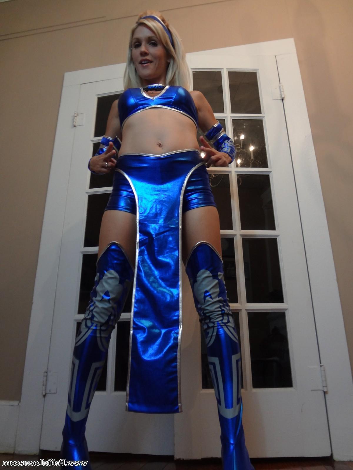 16P Petite blonde Jolene dresses up for hot nerdy cosplay sex
