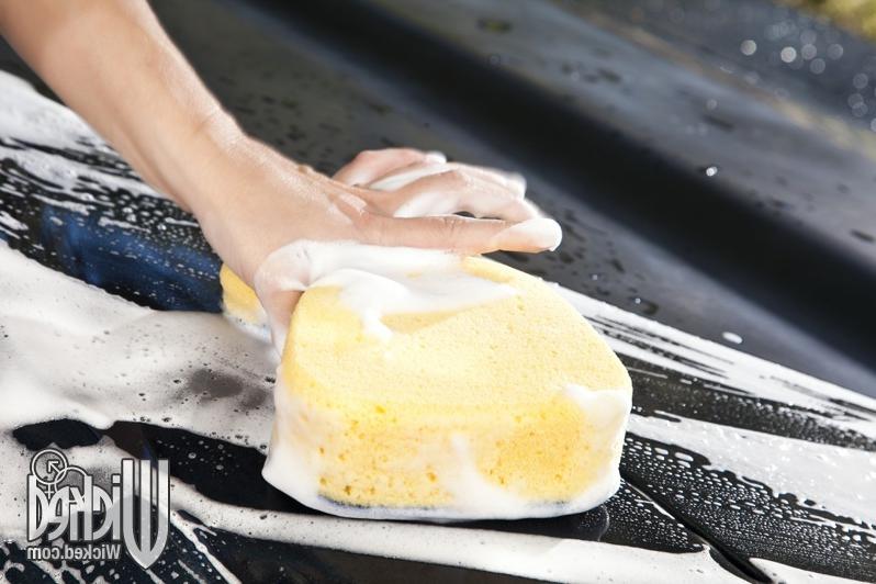 16P Busty lesbians getting naked and licking pussy at the carwash
