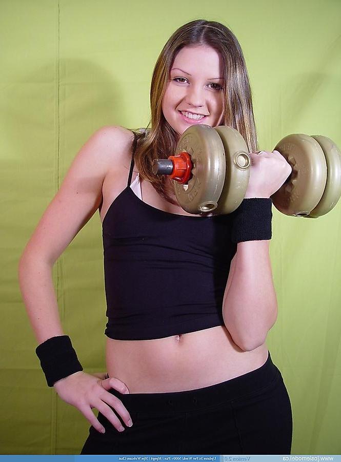 20P Pictures of teen hottie Josie Model working out her hot body