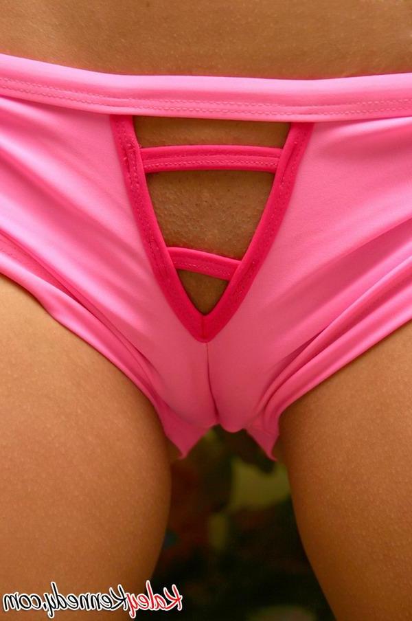 16P Hot teen girl Kaley Kennedy shows off in a sexy pink outfit