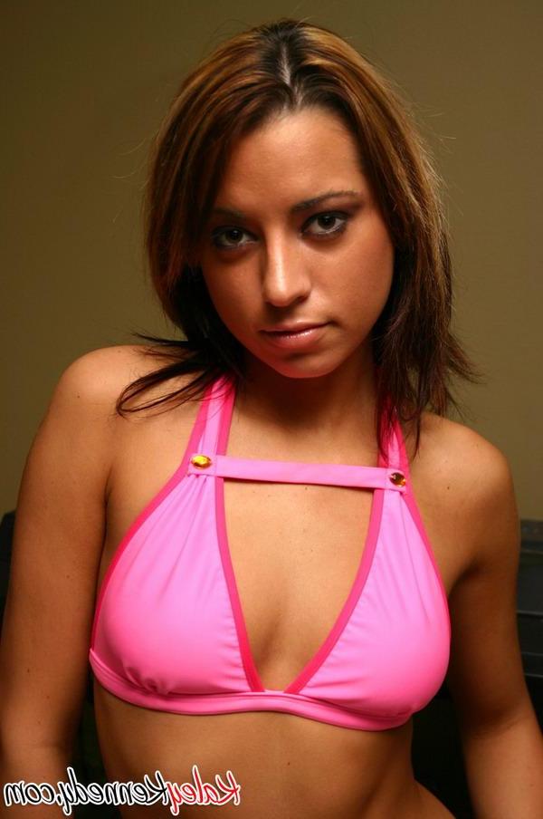 16P Hot teen girl Kaley Kennedy shows off in a sexy pink outfit