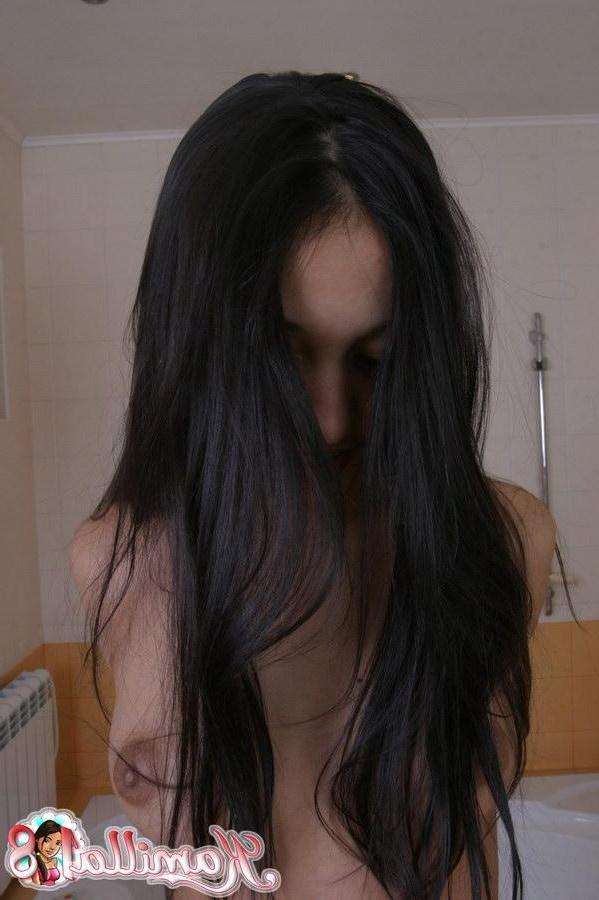 15P Perfect titted teenie shows what she got