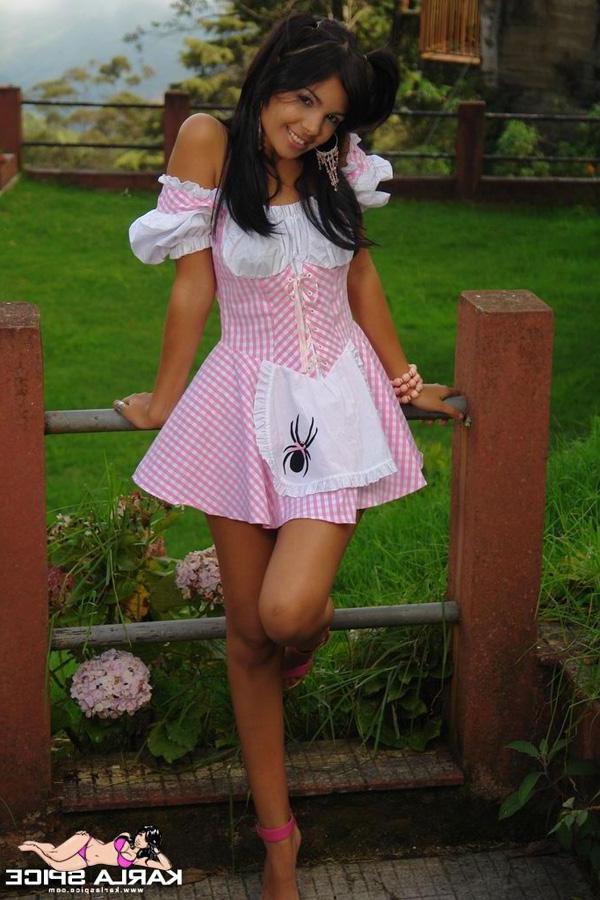 15P Karla Spice having some fun outdoors