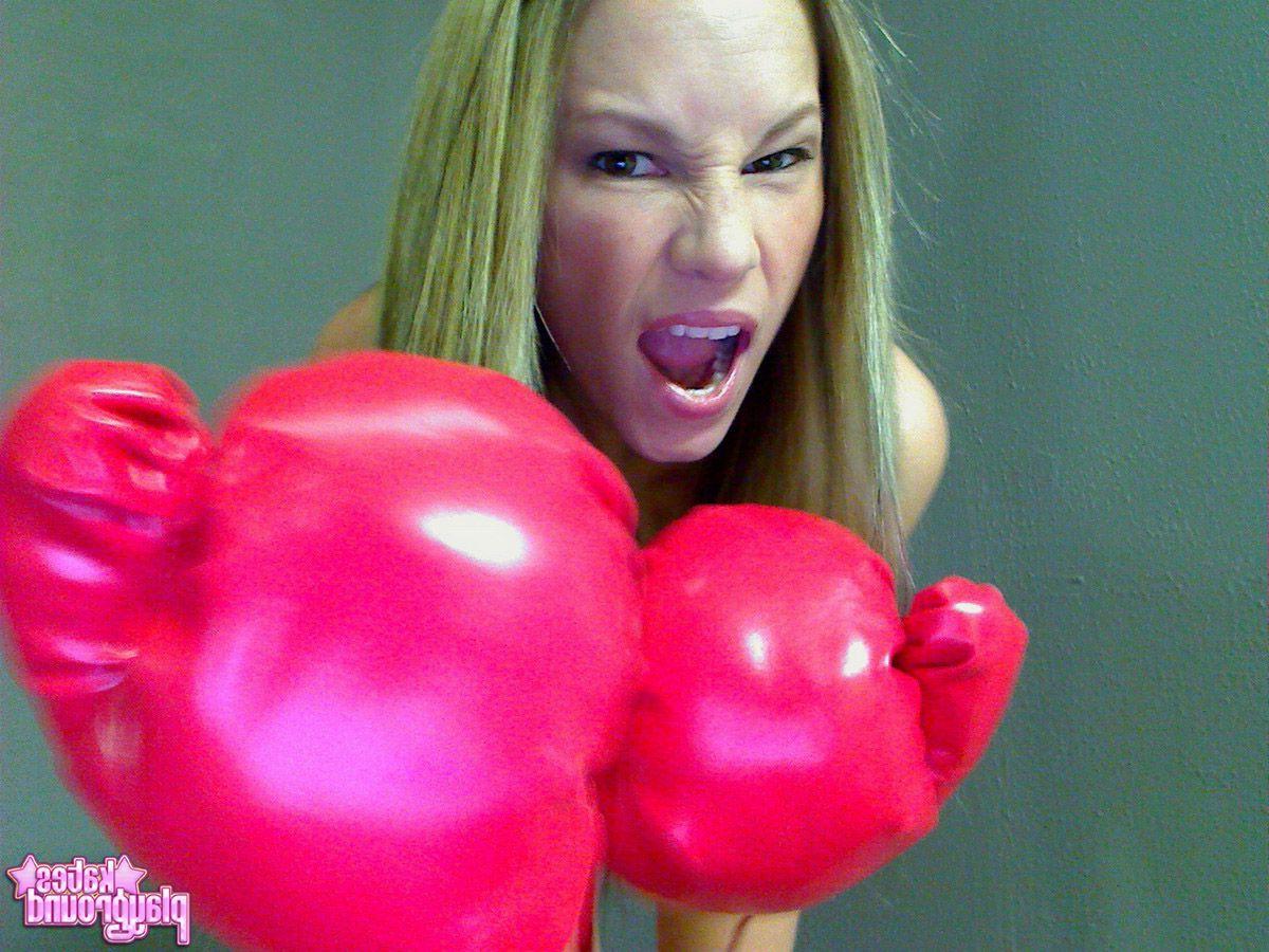 20P Pictures of teen hottie Kate's Playground practicing her sexy kick-boxing