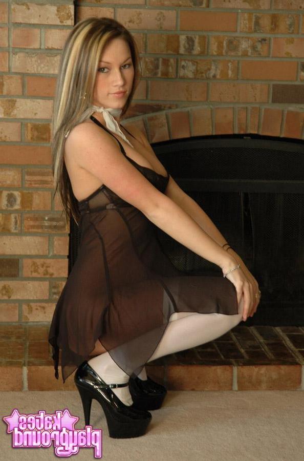 20P Pictures of Kate\'s Playground in stockings and a dress