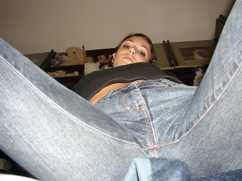 25P Sexy blue jeans