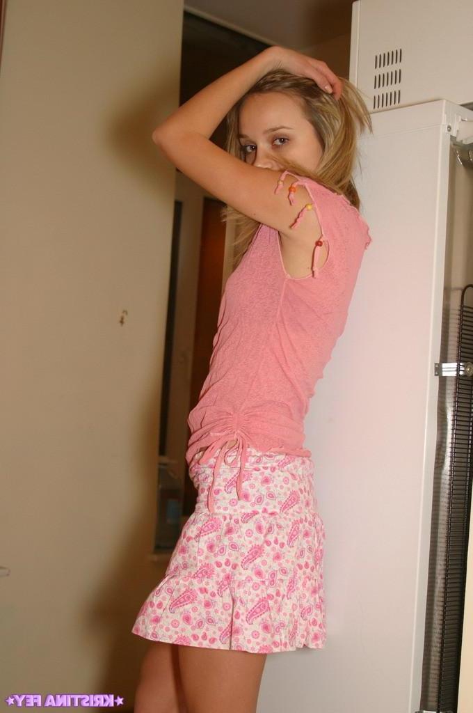 15P Kristina Fey teases all sexy in her pink top