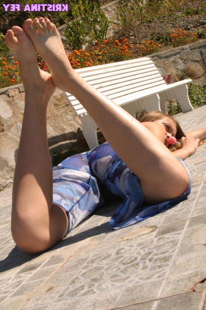 15P Pics of teen cutie Kristina Fey teasing with her hot mouth