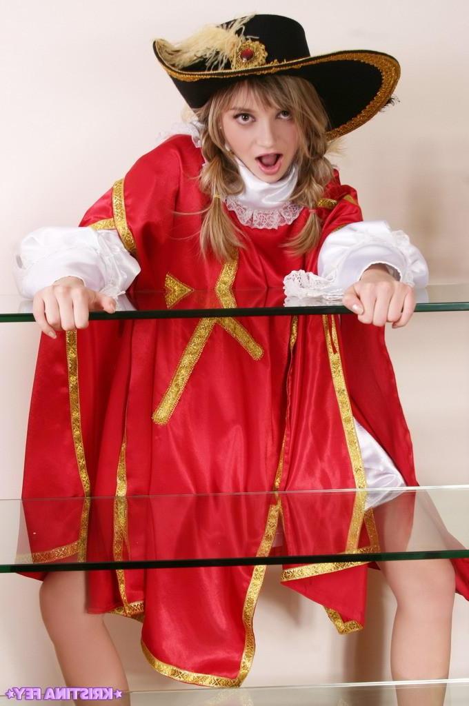 15P Pictures of Kristina Fey stripping out of a costume