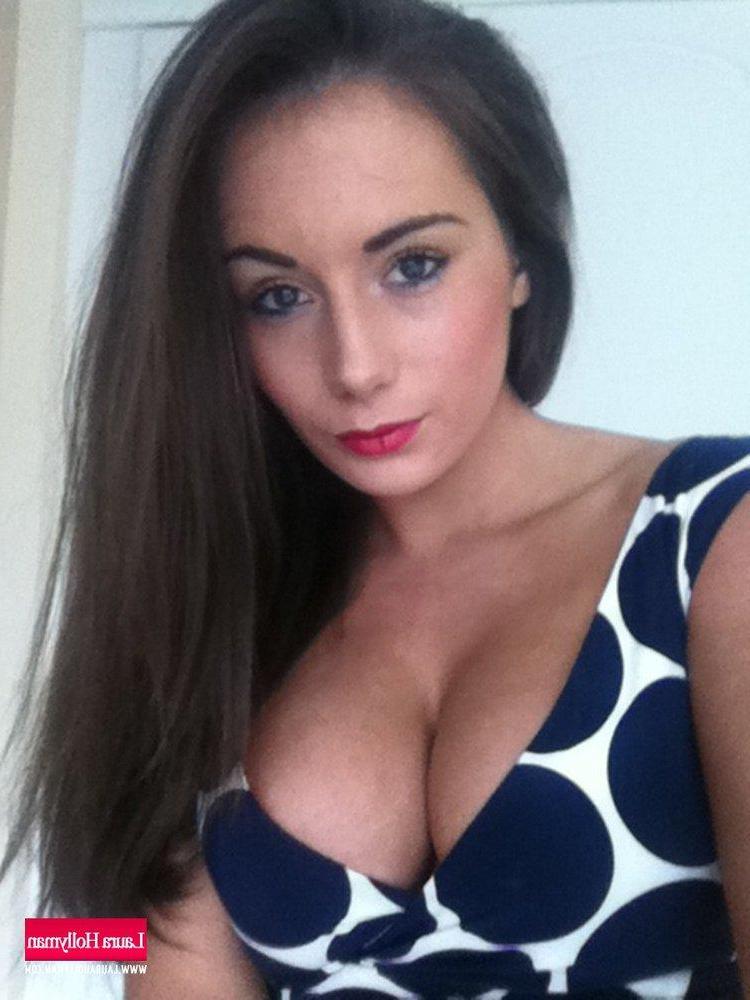 12P Laura Hollyman strips her new dotty dress