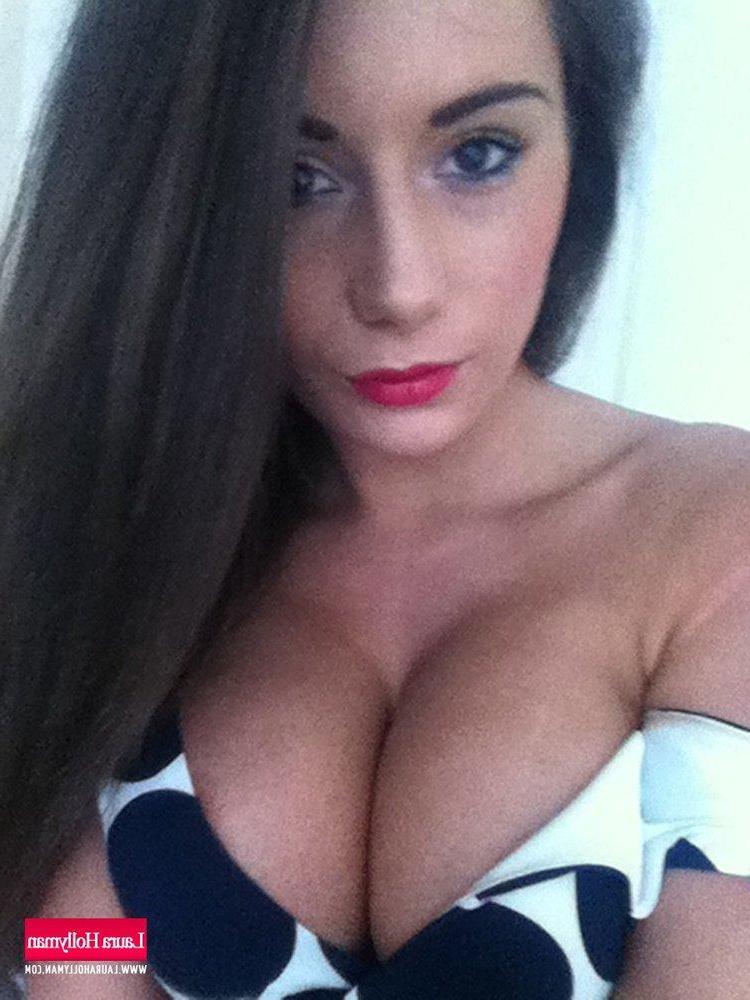 12P Laura Hollyman strips her new dotty dress