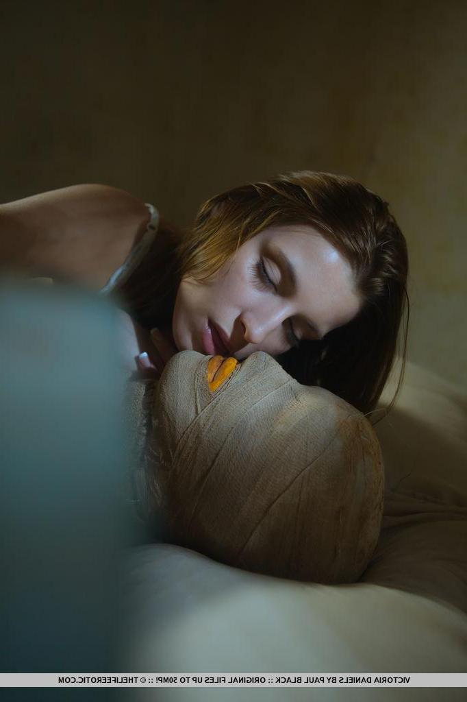 16P Pretty brunette Laura Neal has sex with a scarecrow