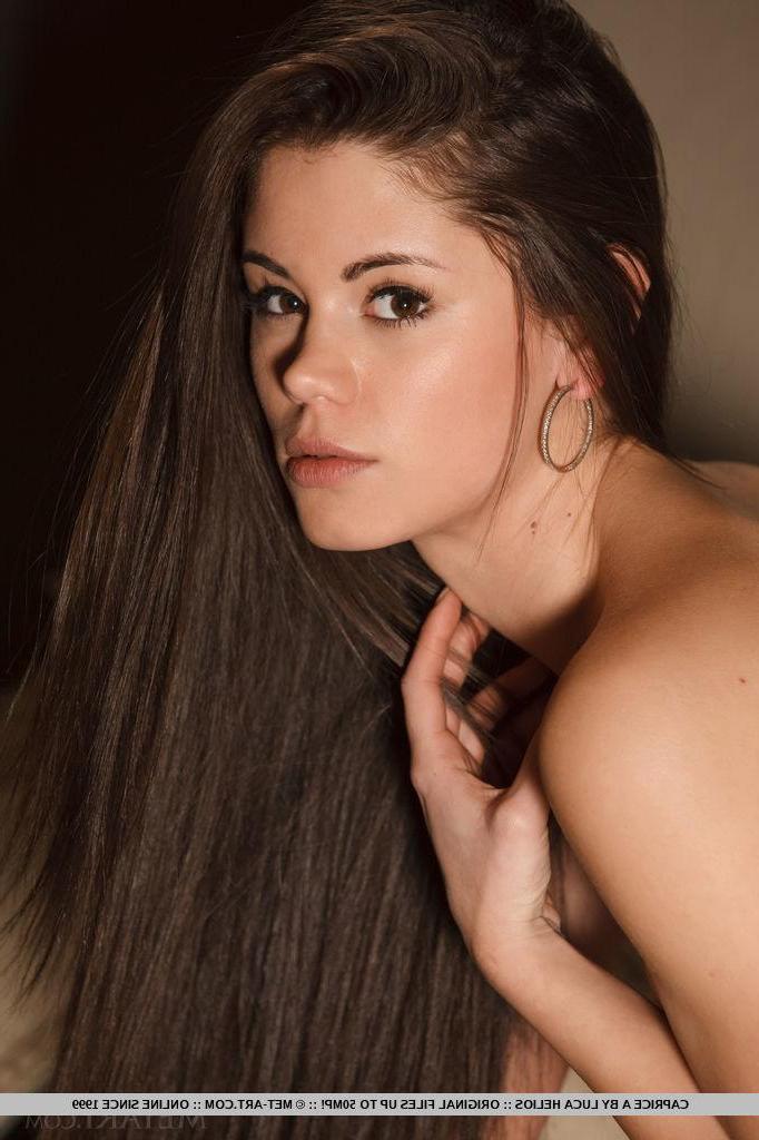 18P Caprice A looks hot in her purple dress and silver stilettos showing off her hot body