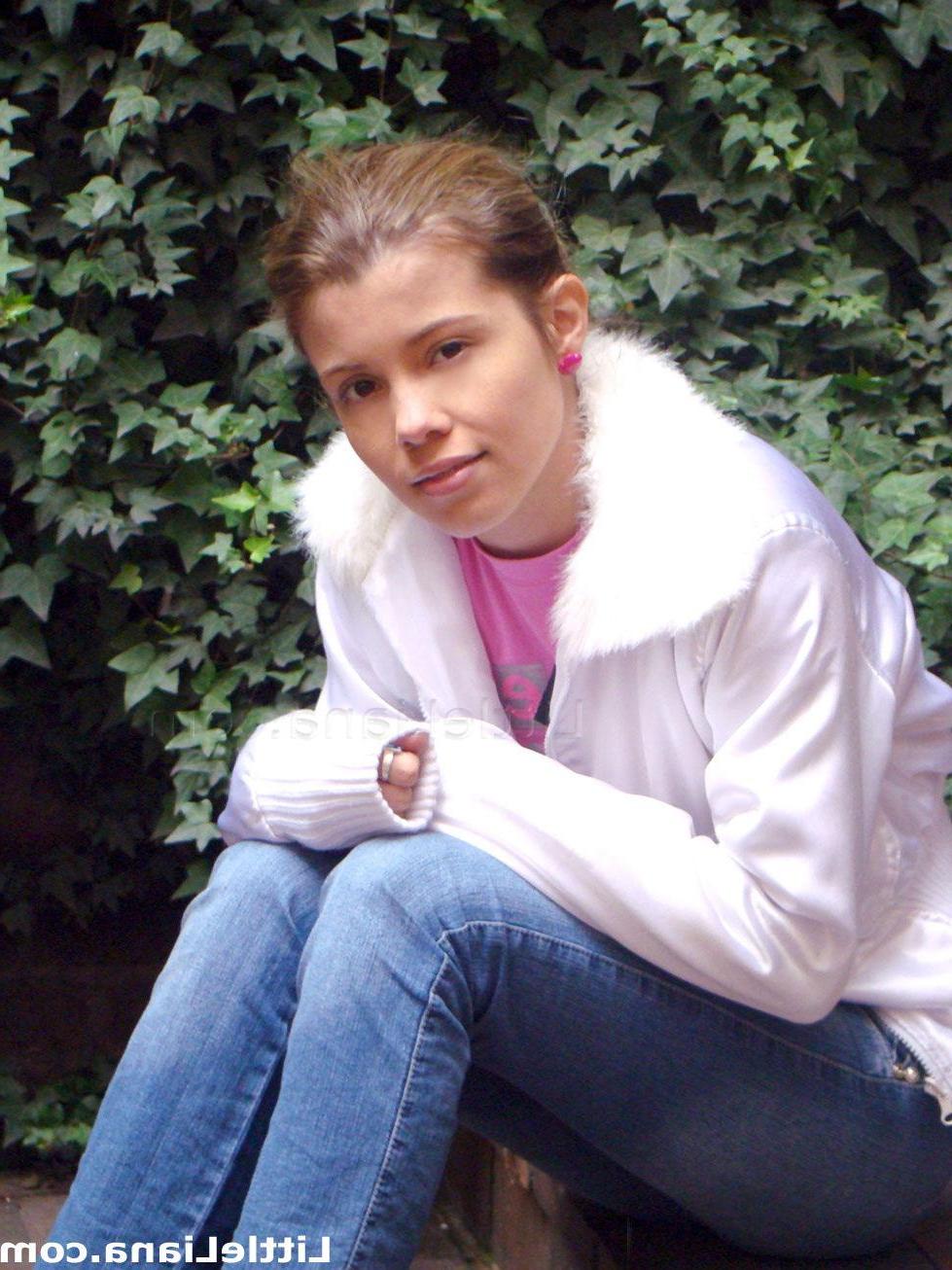 12P Pictures of Little Liana teasing with her cuteness outside