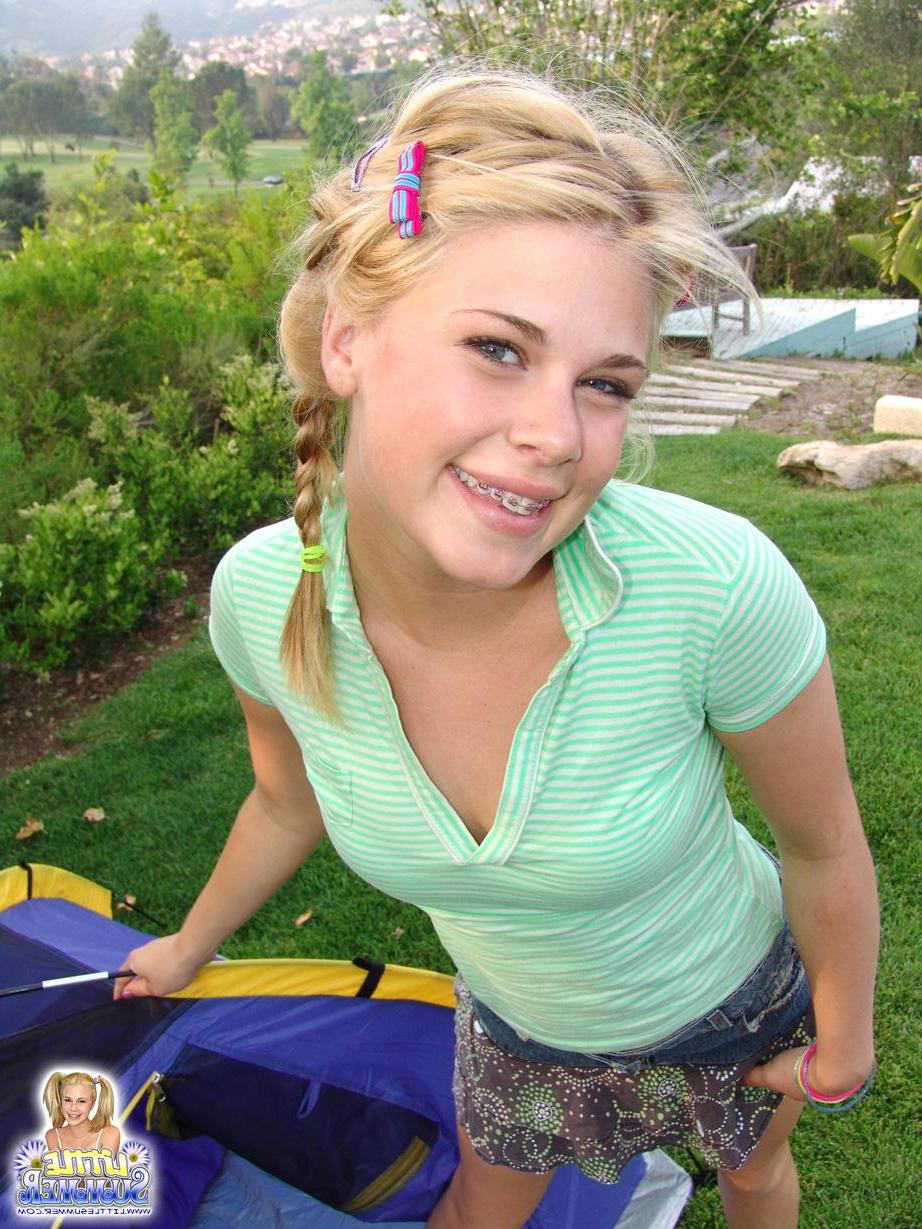 18P Pictures of Little Summer on a camping trip