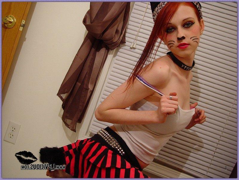 15P Liz dressed as a kitty cat