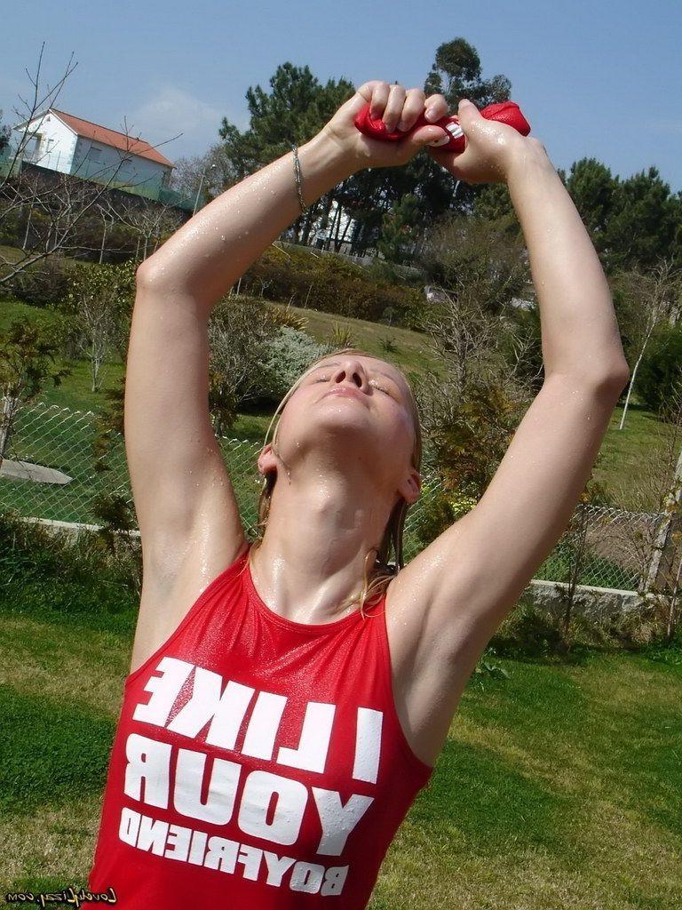 20P Pictures of teen cutie Lovely Lizzy showing off her hot fuckable body outside