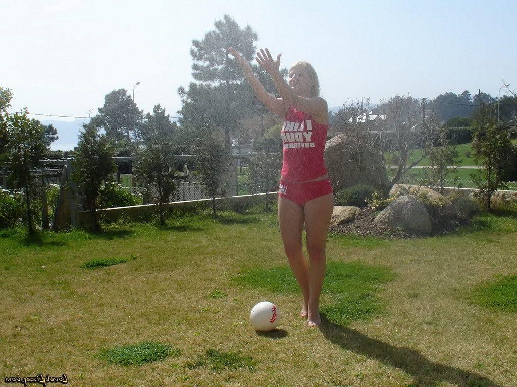20P Pictures of teen cutie Lovely Lizzy showing off her hot fuckable body outside