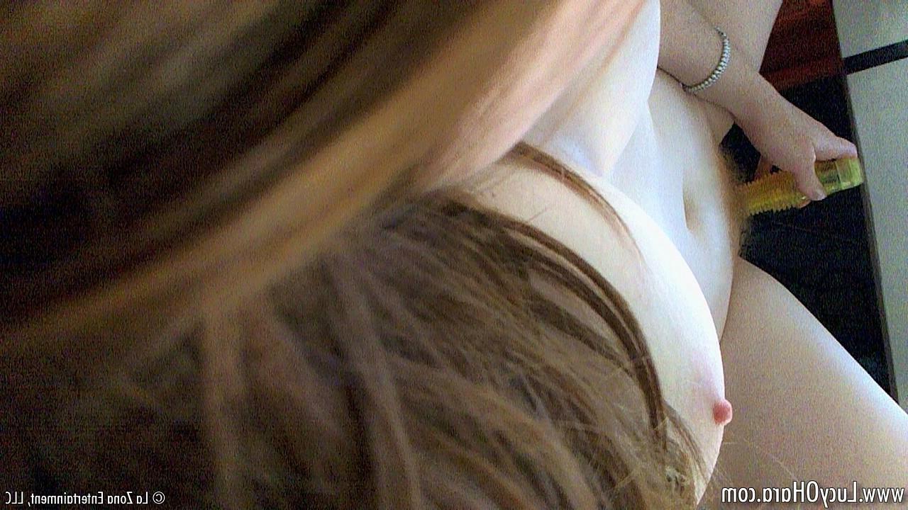 15P Lucy Ohara lets you pick the dildo that she with fucks herself with