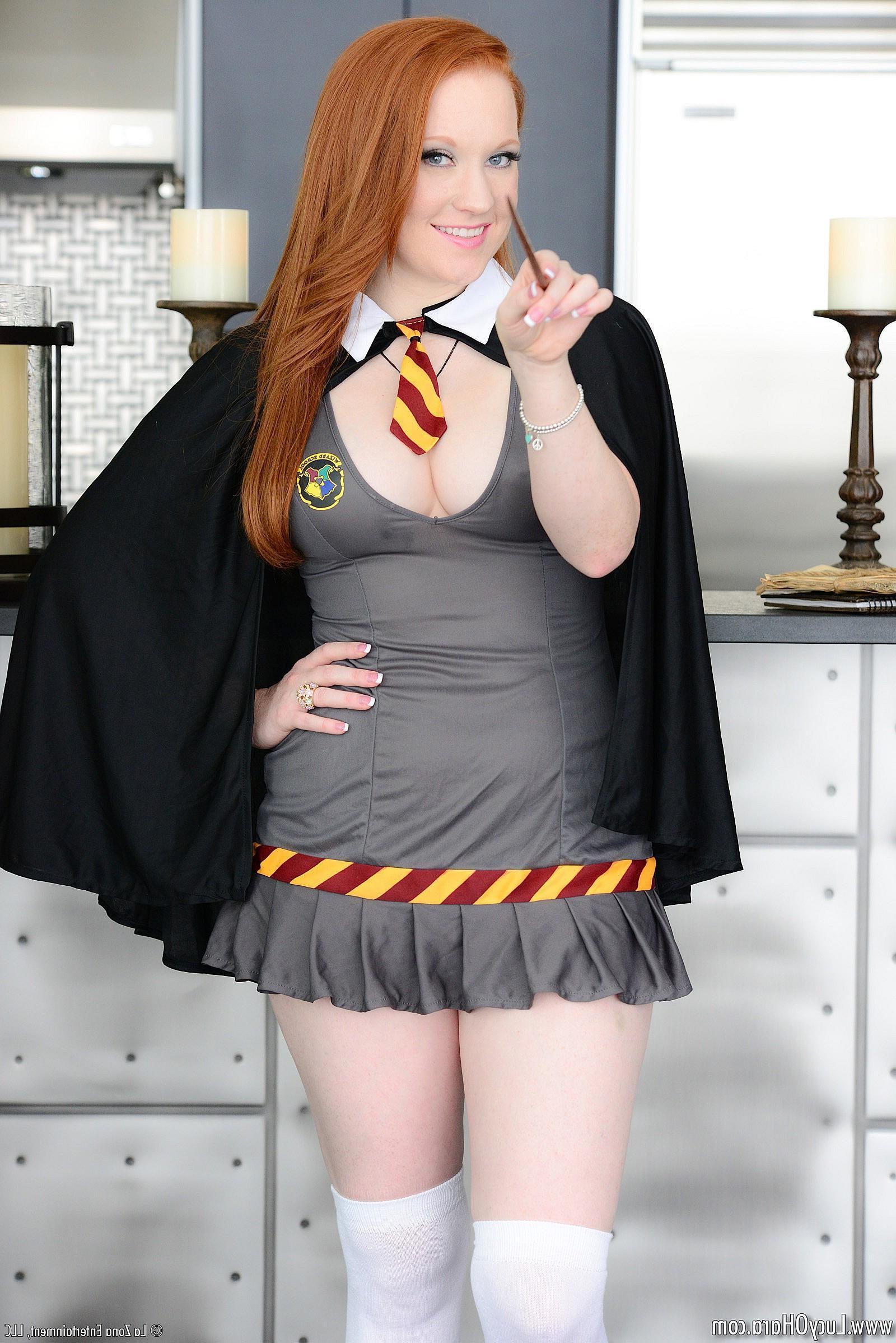 15P Lucy Ohara creates her own version of Hairy Twatter and cums hard with her magic stick