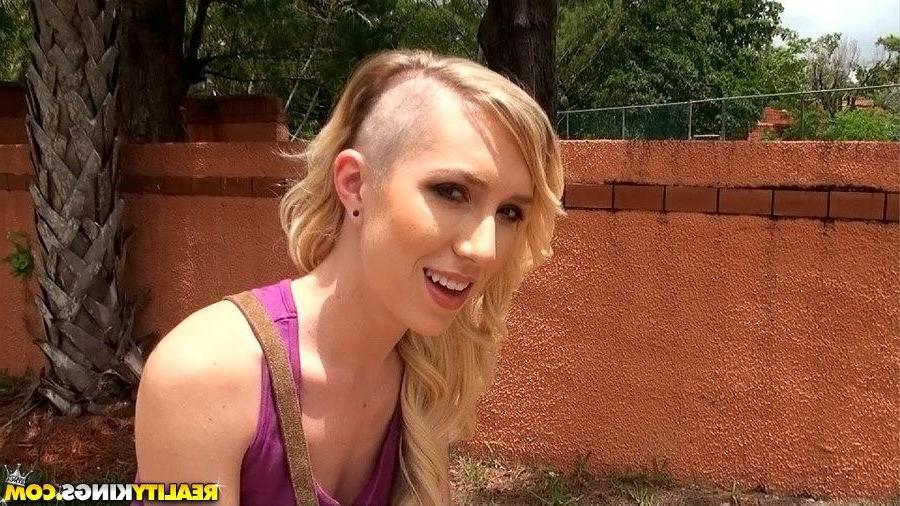 20P Blonde girl Maia Davis gets picked up on the street for some hot sex