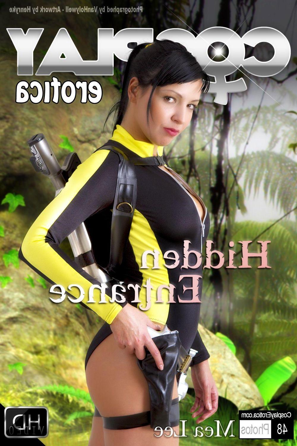 16P Pictures of sexy girl Mea Lee dressed as Lara Croft