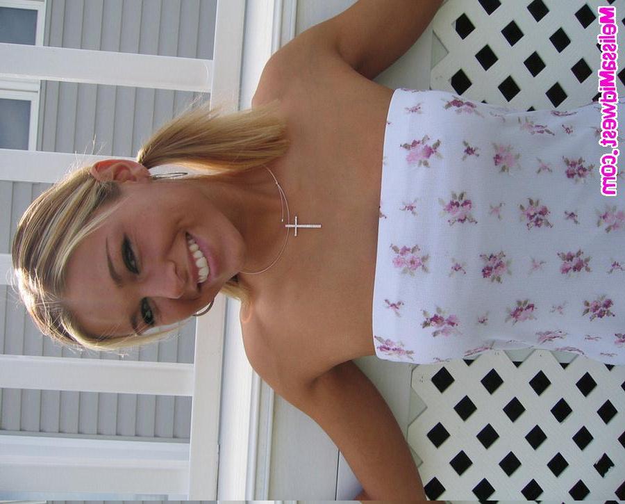15P Melissa in a sexy white dress