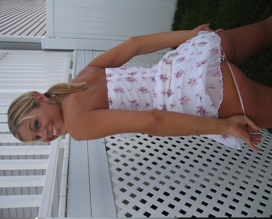 15P Melissa in a sexy white dress