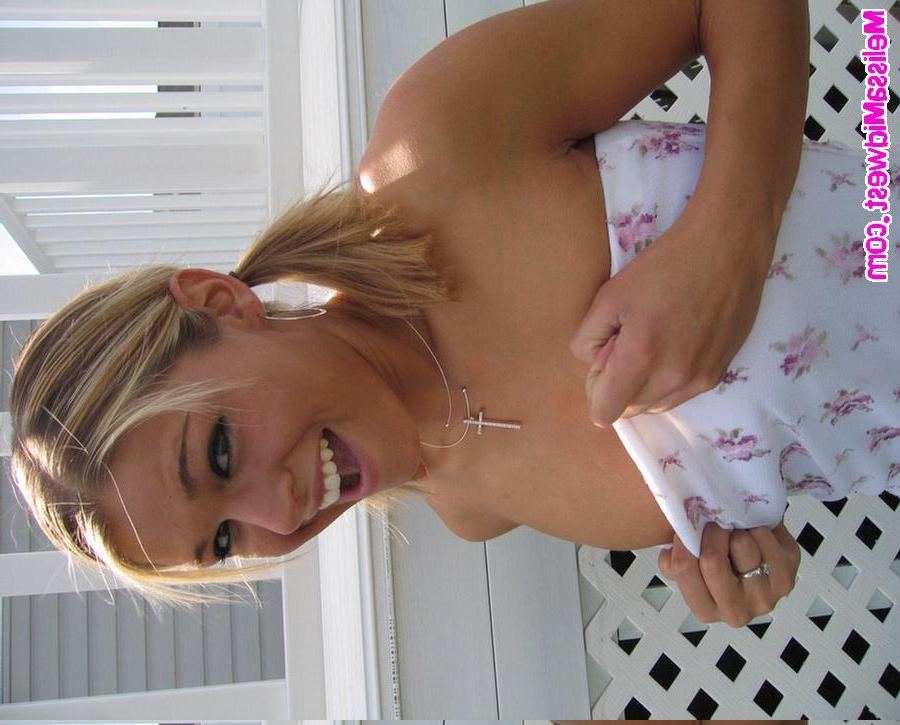 15P Melissa in a sexy white dress