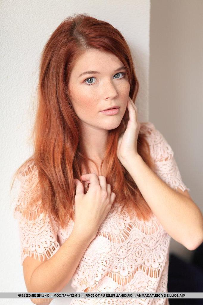 18P Pictures of hot redhead Mia Sollis giving you her tight naked teen body