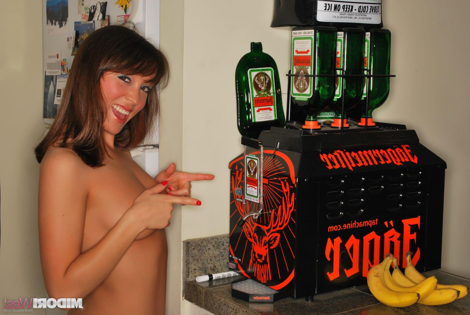 16P Pictures of Midori West getting drunk and easy