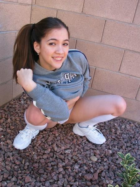 18P Pictures of teen star Pixies Pillows teasing your cock with her busty body