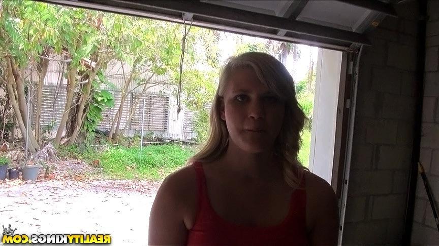 20P Blonde girl Roxy Lovette gets picked up on the streets for a hard fuck