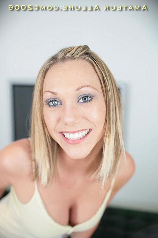 16P Busty blonde Sammy blows cock for a cumshot