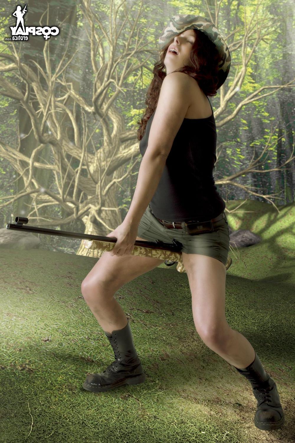 12P Hot cosplay girl Sandy Bell is a sexy hunter