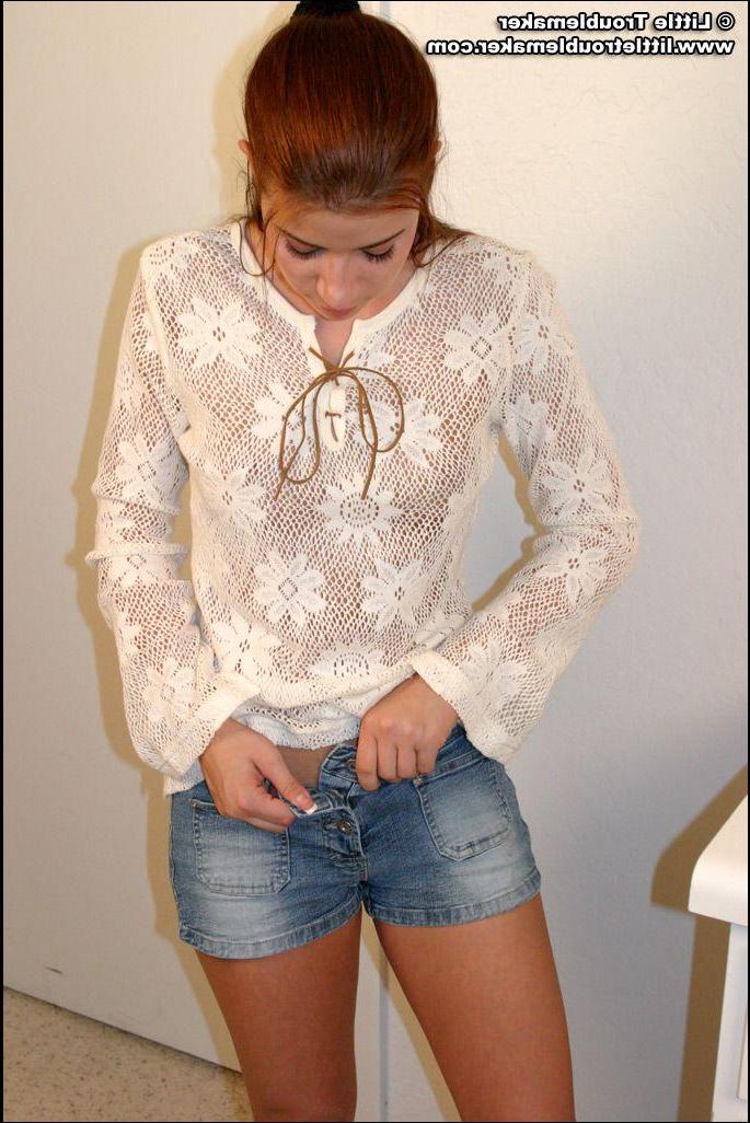 20P Pictures of Little Troublemaker showing her perky boobs