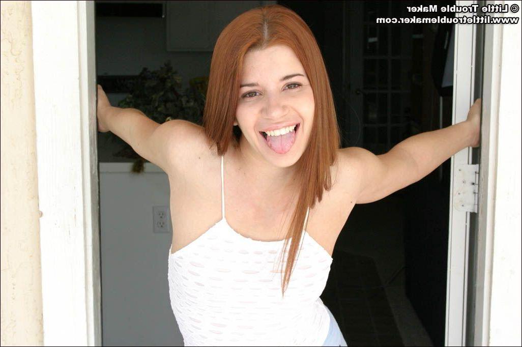 20P Pictures of Little Troublemaker stripping totally nude for you