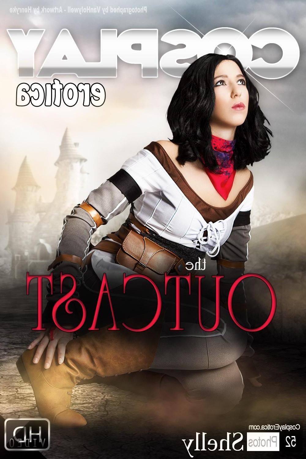 12P Hot cosplay girl Shelly gets her nerd freak on in a hot fantasy scene