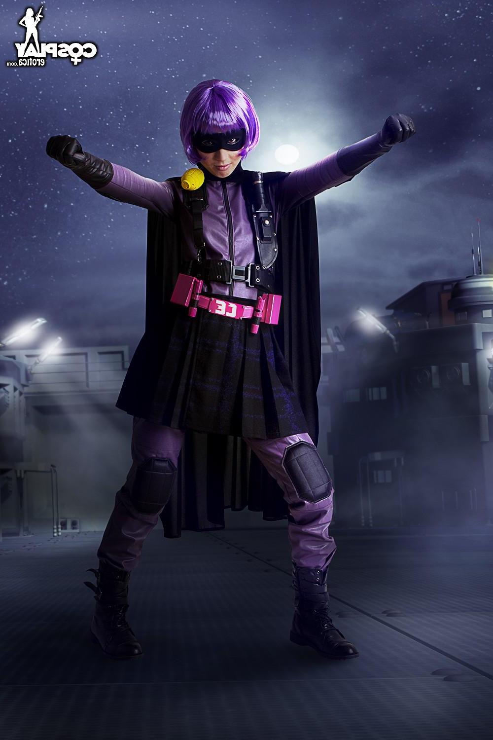 12P Beautiful cosplayer Stacy dresses up as Hit Girl