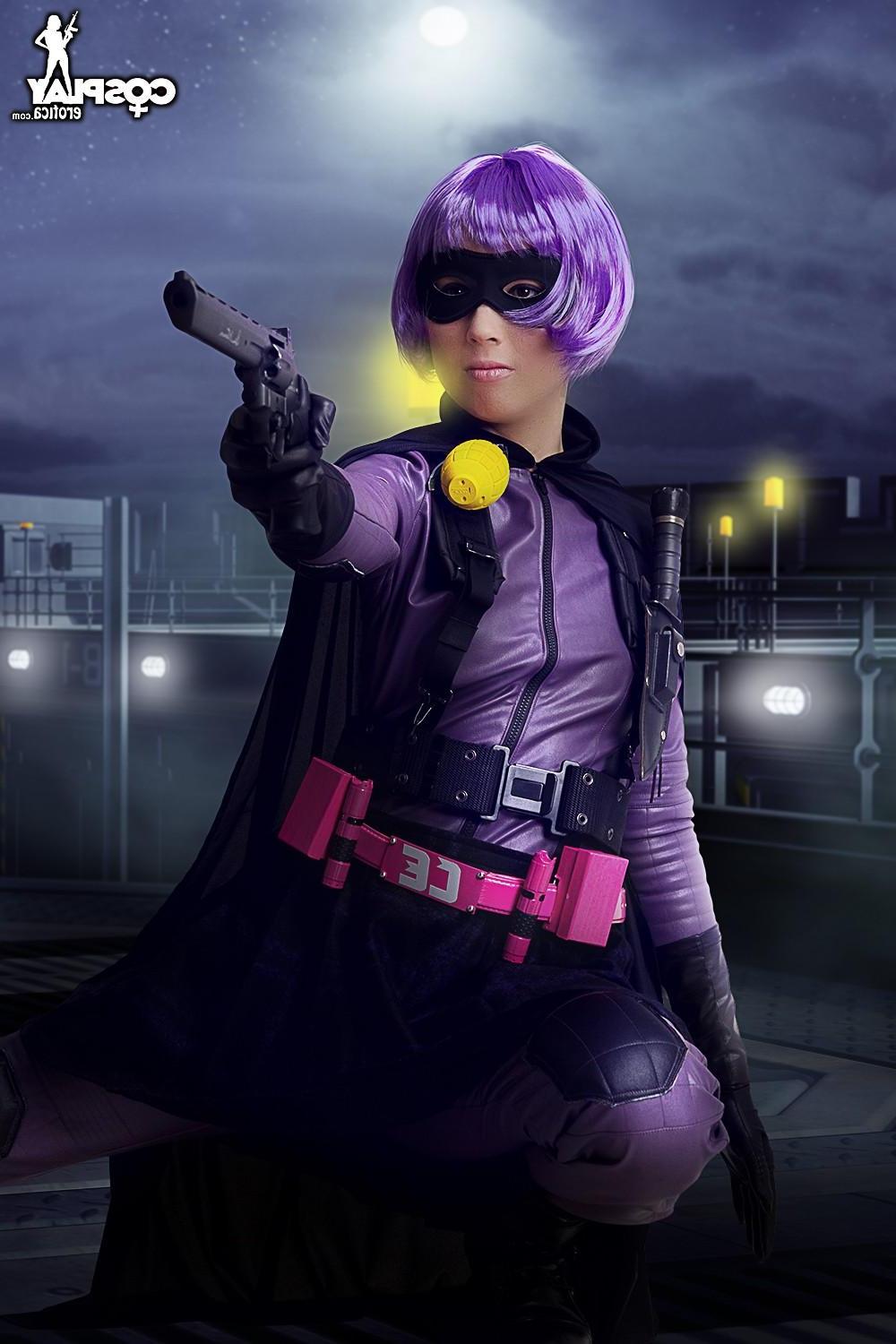 12P Beautiful cosplayer Stacy dresses up as Hit Girl