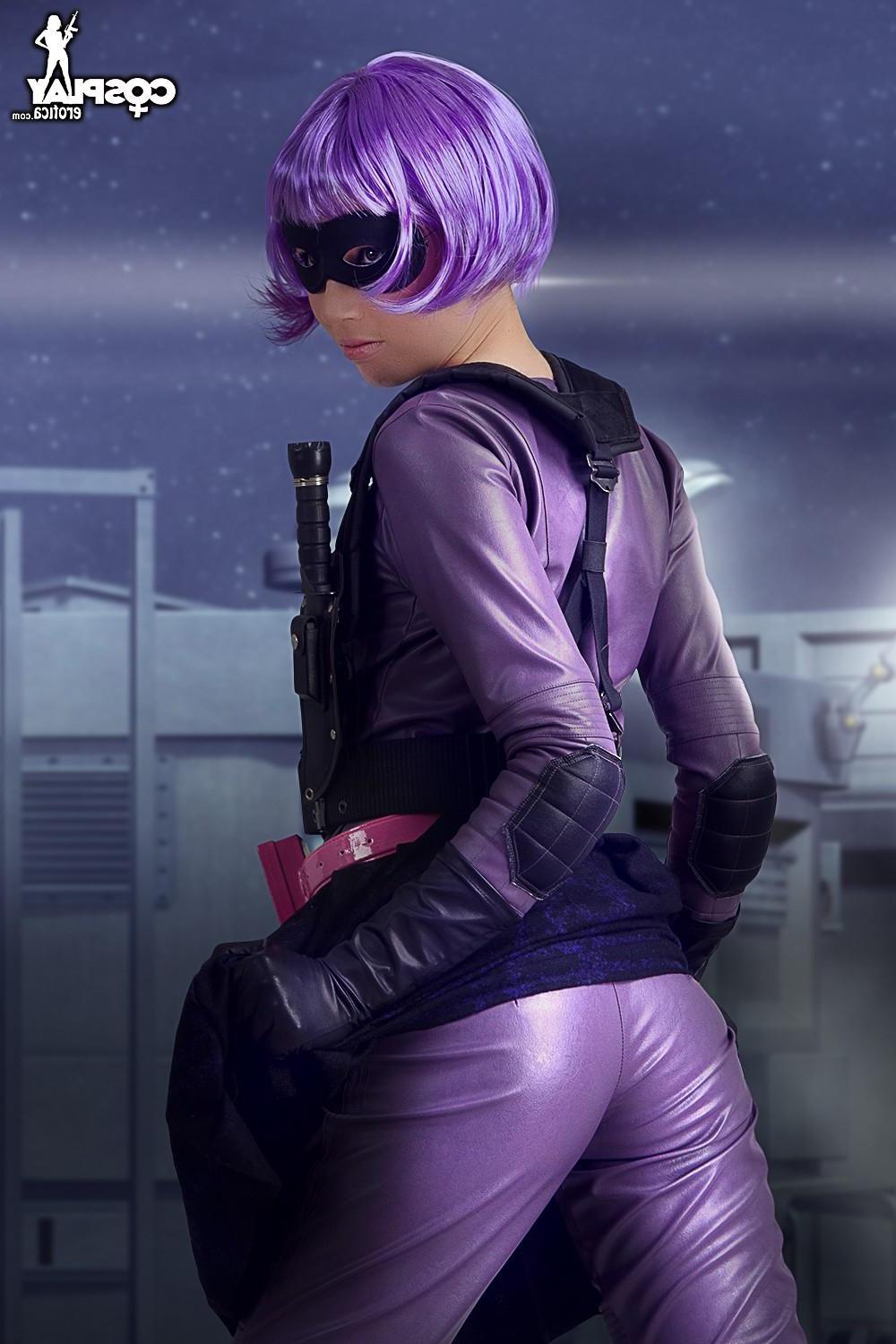 12P Beautiful cosplayer Stacy dresses up as Hit Girl