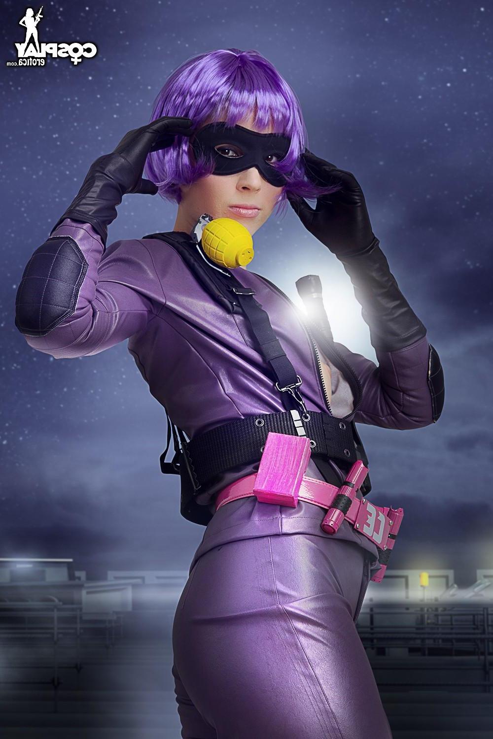 12P Beautiful cosplayer Stacy dresses up as Hit Girl